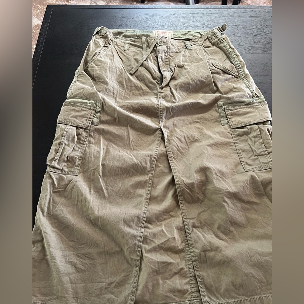 Abercrombie & Fitch Khaki Cargo Skirt